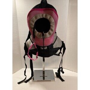 Pet Life Carrier Backpack And Adjustable Collar Pet Front Cat Dog Travel Bag